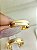 Aliança Reta com Friso Acetinada Anatômica 5mm Ouro 18K - Imagem 5