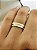 Aliança Reta com Friso Acetinada Anatômica 5mm Ouro 18K - Imagem 3