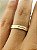 Aliança Reta com Friso e Moissanite Semi Anatômica com 3mm Ouro 18K - Imagem 2