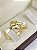 Aliança Reta com Friso e Moissanite Semi Anatômica com 3mm Ouro 18K - Imagem 4