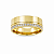 Aliança Reta com Friso e Filete de Moissanites Polida Anatômica 8mm Ouro 18K - Imagem 1
