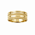 Aliança Reta com Friso Polida Escovada 7mm Ouro 18K - Imagem 1