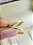 Aliança Reta Diamantada Semi Anatômica Borda Chanfrada 3mm Ouro 18K - Imagem 2