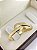 Aliança Reta Diamantada Semi Anatômica Borda Chanfrada 3mm Ouro 18K - Imagem 3