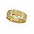 Aliança Reta com Friso Polida Escovada Anatômica 7mm Ouro 18K - Imagem 1