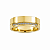 Aliança Reta com Friso Polida Borda Chanfrada e Filete de Moissanites 8mm Ouro 18K - Imagem 1