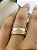 Aliança Reta com Friso Moissanite Polida Diamantada Semi Anatômica 7mm Ouro 18K - Imagem 3