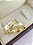 Aliança Reta com Friso Polida Semi Anatômica e Filete de Moissanites 5mm Ouro 18K - Imagem 3