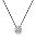 Colar Ponto de Luz Moissanite 11mm Prata 925 com Ródio - Imagem 1