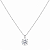 Colar Ponto de Luz Moissanite 9mm Prata 925 com Ródio - Imagem 1