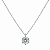 Colar Ponto de Luz 8mm Moissanite Prata 925 com Ródio - Imagem 1