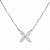Colar Trevo 2,5x3mm Moissanite Prata 925 com Ródio - Imagem 1