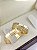 Aliança Reta com Friso Polida Diamantada com Filete de Moissanites 5mm Ouro 18k - Imagem 2