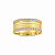 Aliança Reta com Friso Diamantada e Filetes de Moissanites 8mm Ouro 18K - Imagem 1