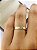 Aliança Reta com Friso Polida 3mm Ouro 18k - Imagem 3