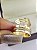 Aliança Reta com Friso Polida e Filete de Diamantes 6mm Ouro 18k - Imagem 5