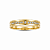 Aliança Reta com Friso Polida e Filete de Diamantes 6mm Ouro 18k - Imagem 1