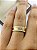 Aliança Reta com Friso Polida Borda Diamantada 6mm Ouro 18k. - Imagem 3