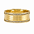 Aliança Reta com Frisos Filetes de Diamantes 8mm Ouro 18k. - Imagem 1