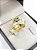 Aliança Reta com Frisos Filetes de Diamantes 8mm Ouro 18k. - Imagem 2