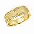 Aliança Reta com Friso Textura Filetes de Diamantes 8mm Ouro 18k. - Imagem 1