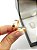 Aliança Reta com Friso Polida Filete de Diamantes 4mm Ouro 18K - Imagem 4