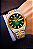 Relógio Orient Masculino Automático Heritage Bicolor Safira Verde YN6TT005 E1SK Original - Imagem 4