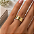 Aliança Reta com Friso Semi Anatômica 6,0mm Ouro 18K - Imagem 5