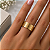 Aliança Reta com Friso Polida 7mm Ouro 18K - Imagem 2