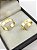 Aliança Reta com Borda Diamantada Solitário 6mm Ouro 18K - Imagem 2