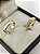 Aliança Reta Semi Anatômica com Friso Borda Chanfrada Filete de Diamantes 4mm Ouro 18K - Imagem 4
