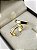 Aliança Reta Semi Anatômica com Friso Borda Chanfrada Filete de Diamantes 4mm Ouro 18K - Imagem 3