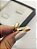 Aliança Reta com Friso Textura 3mm Ouro 18K - Imagem 2