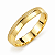 Aliança Reta com Friso Textura 3mm Ouro 18K - Imagem 1