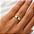 Aliança Reta com Friso Filete de Diamantes 4,0mm Ouro 18K - Imagem 5