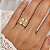 Aliança Reta com Friso Diamantes Cravados 10,0mm Ouro 18K - Imagem 5