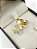 Aliança Reta Anatômica Filete de Diamantes 5,0mm Ouro 18K - Imagem 3