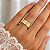 Aliança Reta com Friso Texturizada 5,0mm Ouro 18K - Imagem 5