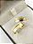 Aliança Reta com Friso Filete lateral Texturizado 6,5mm Ouro 18K - Imagem 4