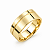 Aliança Reta com Friso Semi Anatômica 7,0mm Ouro 18K - Imagem 1