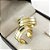 Aliança Reta Semi Anatômica com Friso Textura 8,0mm Ouro 18K - Imagem 3