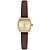 Relógio Technos Feminino Dourado Couro 2025LVI0X 24mm - Imagem 1