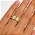 Aliança Reta com Friso Filete Central de Diamantes 5,0mm Ouro 18K - Imagem 5
