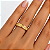 Aliança Reta Borda Chanfrada Texturizada 2,0mm Ouro 18K - Imagem 5