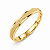 Aliança Reta Borda Chanfrada Texturizada 2,0mm Ouro 18K - Imagem 1