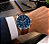 Relógio Technos Cronógrafo Masculino Couro Fundo Azul 44mm - Imagem 2