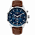 Relógio Technos Cronógrafo Masculino Couro Fundo Azul 44mm - Imagem 1