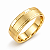 Aliança Reta com Friso Acetinada Semi Anatômica 7,0mm Ouro 18K - Imagem 1