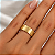 Aliança Reta com Friso Acetinada Semi Anatômica 7,0mm Ouro 18K - Imagem 5