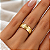 Aliança Reta com Friso Texturizada 6,0mm Ouro 18K - Imagem 5